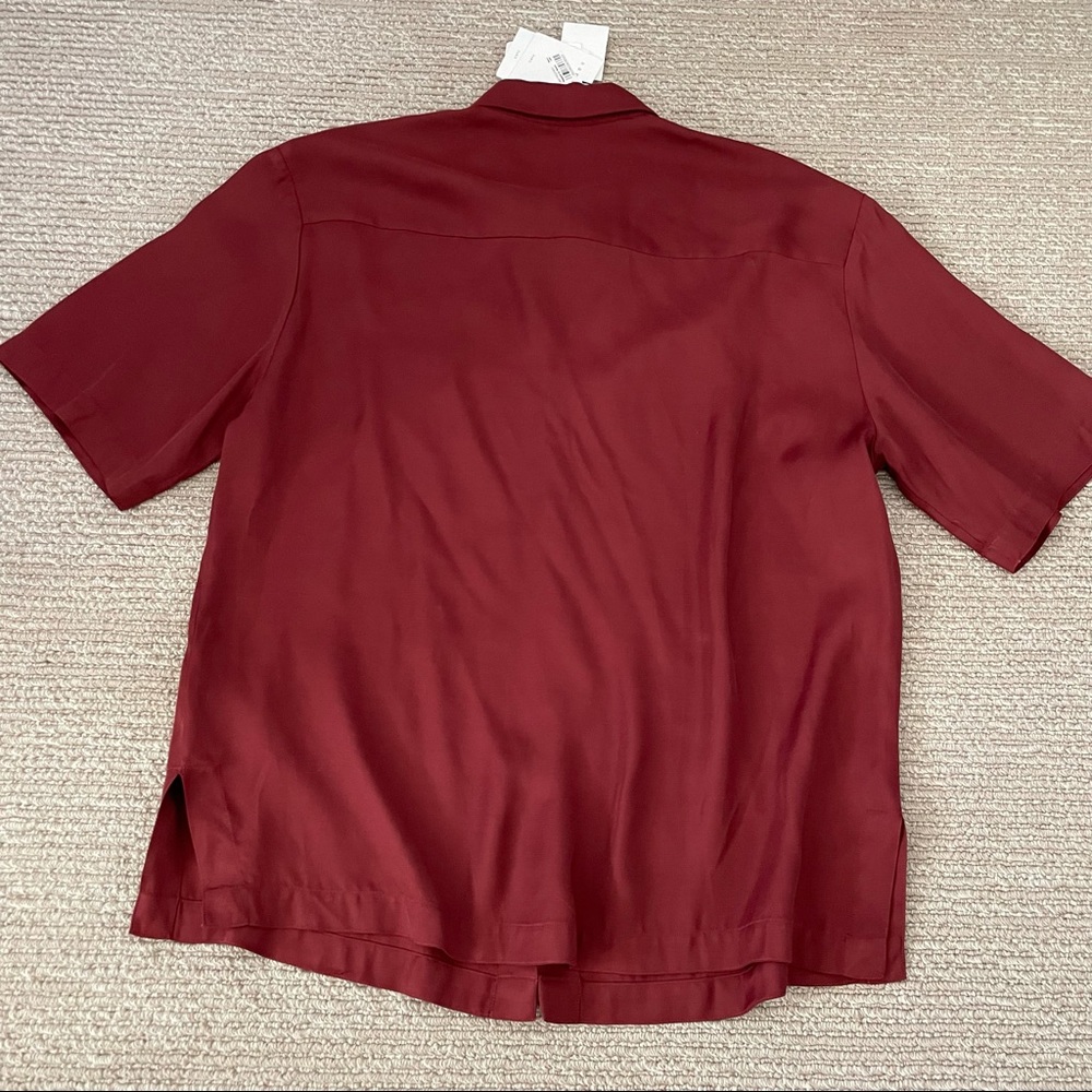 Sandro mens short sleeve button down - medium